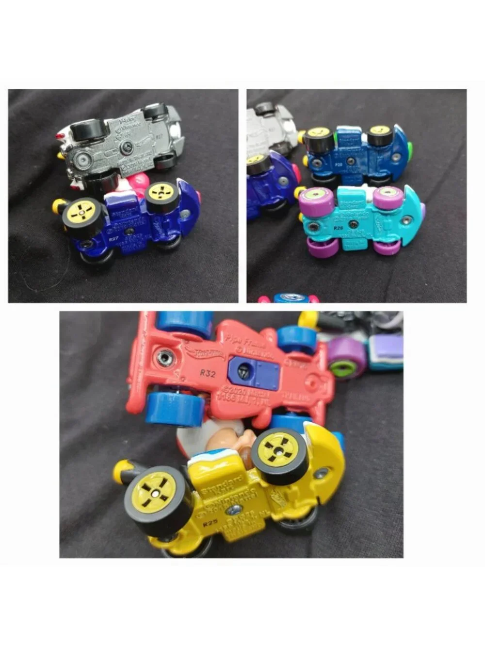 Hot Wheels Mario Kart Lot Of 6 Mario, Yoshi, Bones, Peaches, Lugi  Toad